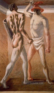 Giorgio de Chirico Werke - Gladiatoren 1 Giorgio de Chirico Metaphysischer Surrealismus